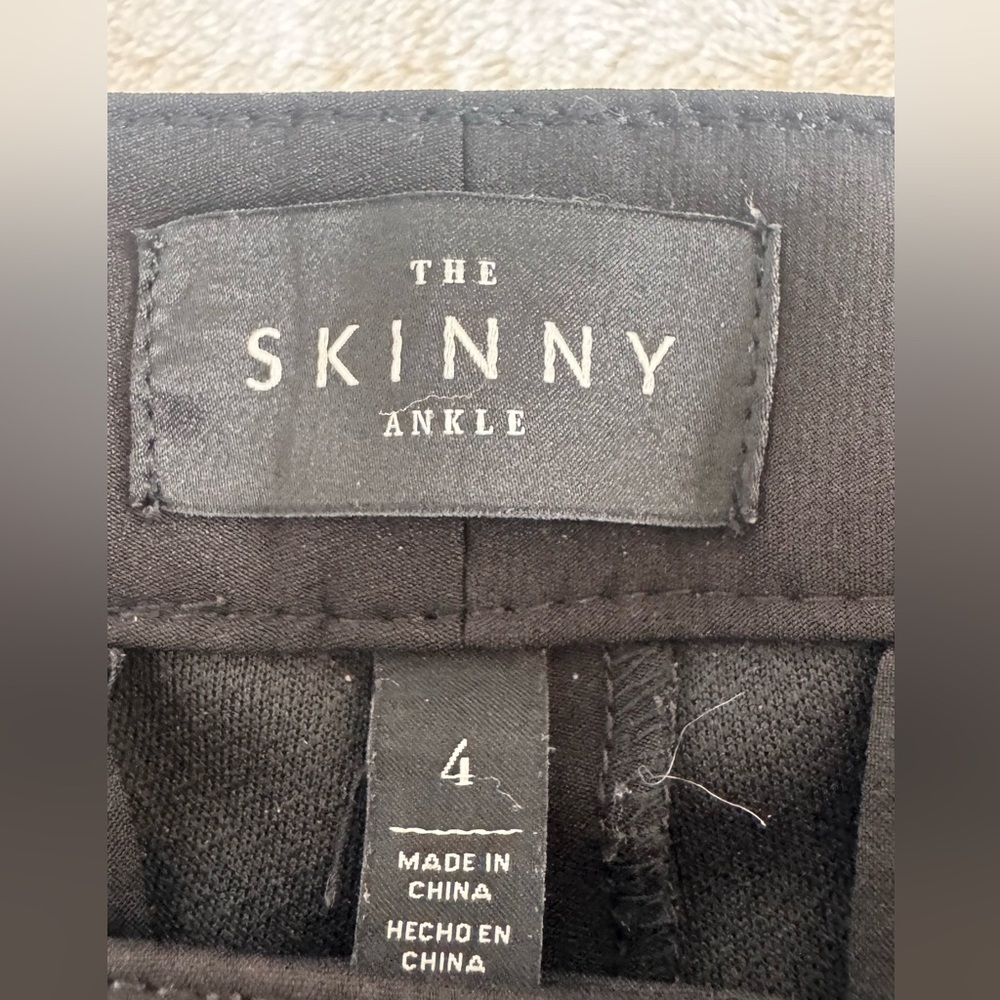 White House Black Market Size 4 Black “The Skinny Ankle” Pants. - Picture 2 of 12